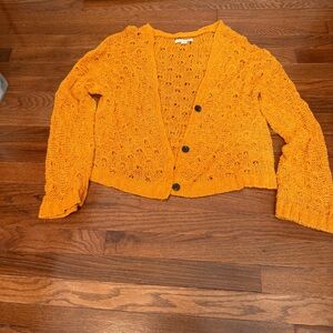 American Eagle Orange Knit sweater